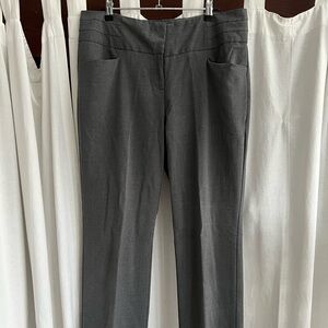 The Limited Charcoal Gray Straight-Leg Dress Trousers